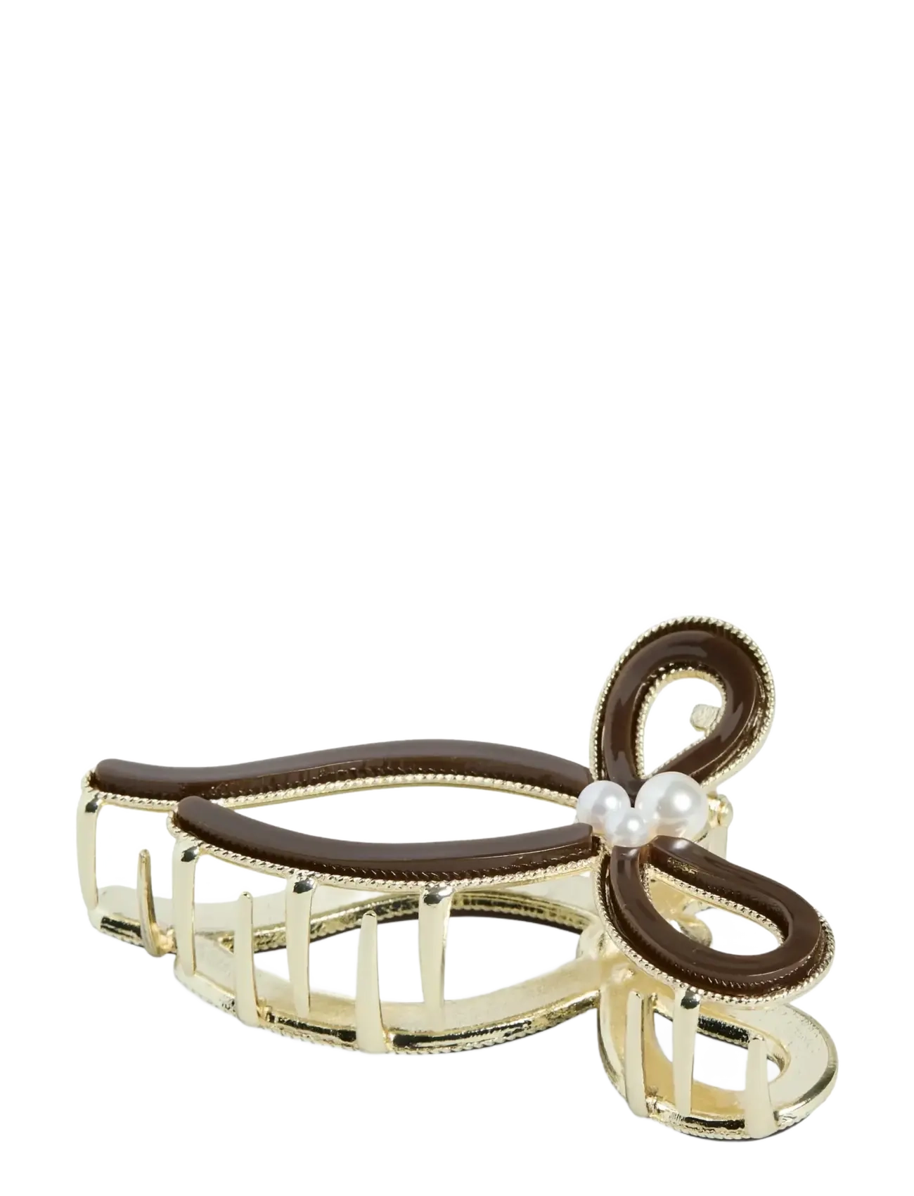 Pieces PCRINE N BOW HAIRSHARK - Hiusklipsi - DOWNTOWN BROWN / brown