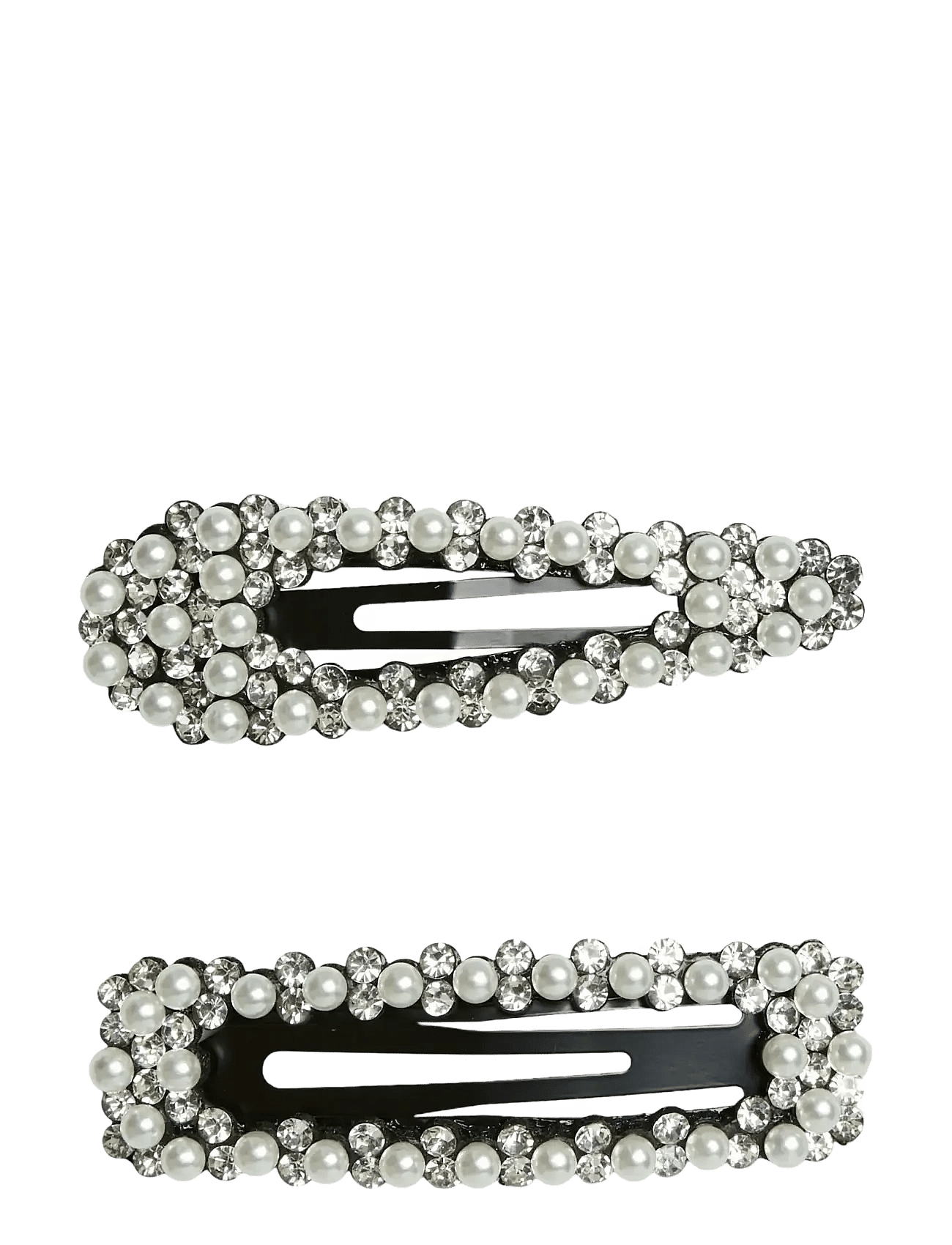 PCRILANA N HAIRCLIP 2-PACK BUNDLE - SILVER COLOUR