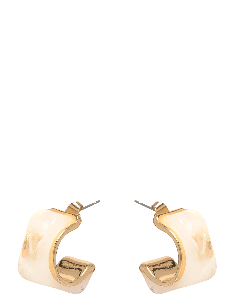 Pieces - PCREILA D EARRINGS BUNDLE - creoler & hoops - cloud dancer - 0