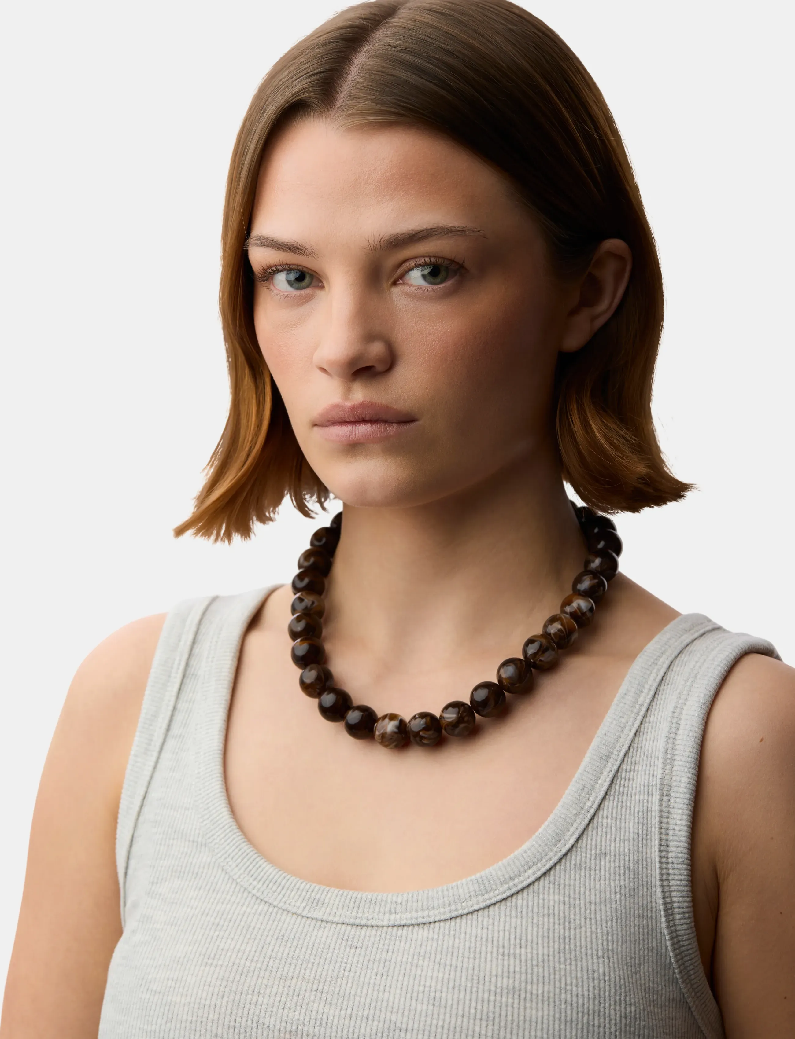 Pieces Pcregitse D Necklace, One Size, Necklaces, Braun - Chain Frauen