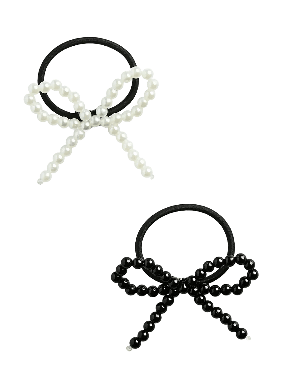 Pieces - PCRENEE N HAIR ELASTIC 2-PACK - hárteygjur - black - 0