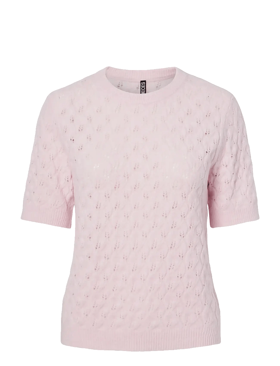 Pieces - PCLELOU SS O-NECK KNIT NOOS BC - gebreide truien - roseate spoonbill - 1