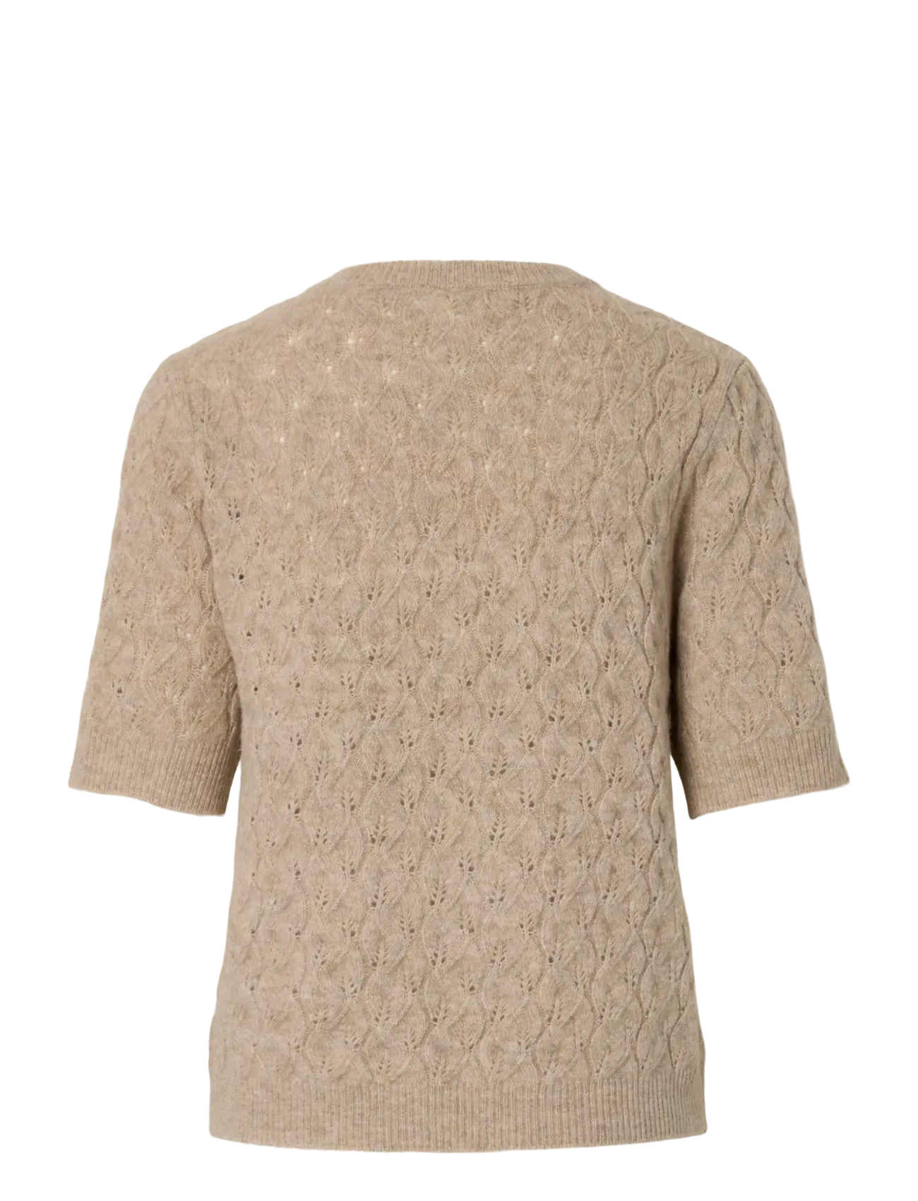 Pieces - PCLELOU SS O-NECK KNIT NOOS BC - sviitrid - taupe gray - 2
