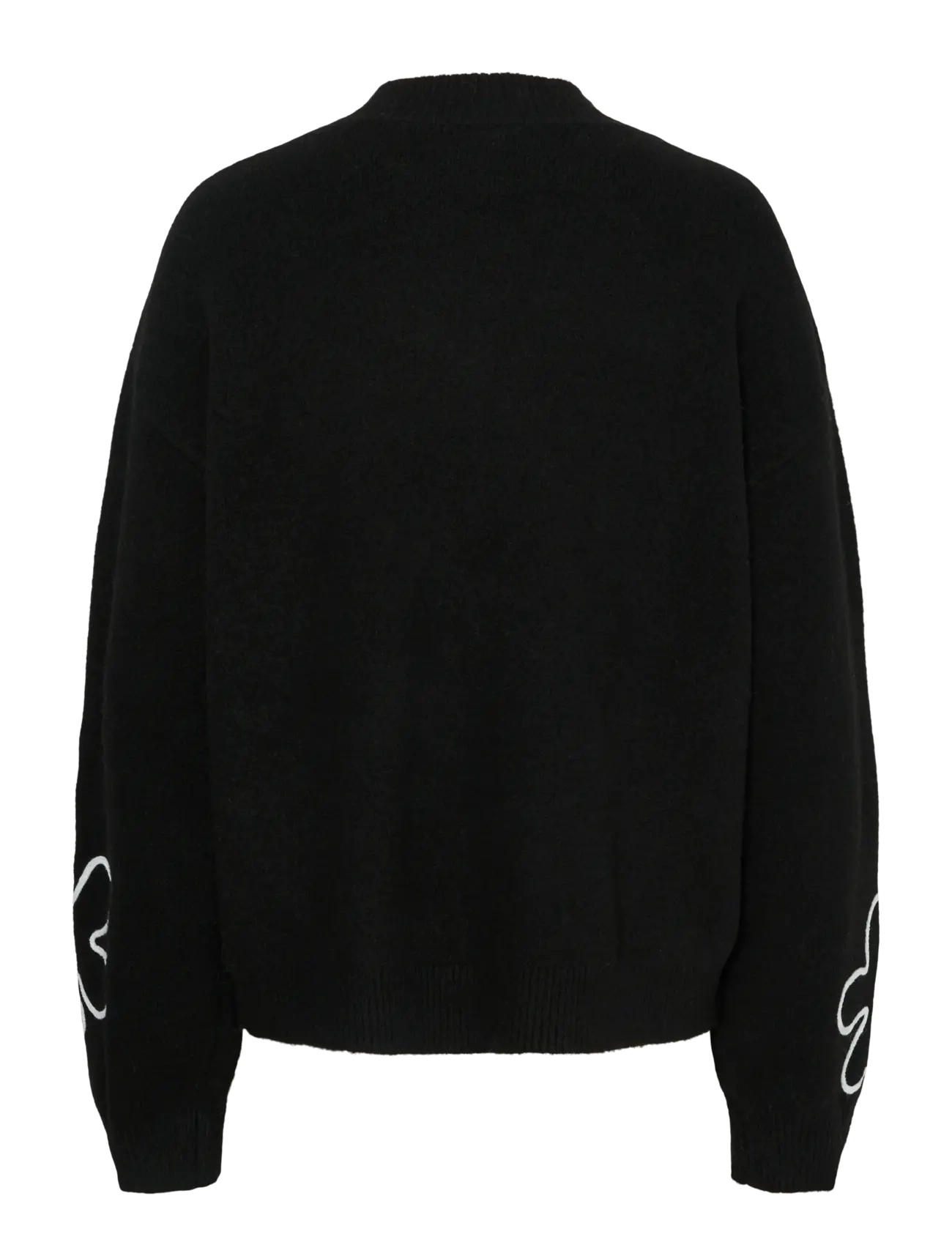 Pieces - PCROSA LS HIGH NECK KNIT BC - laveste priser - black - 2