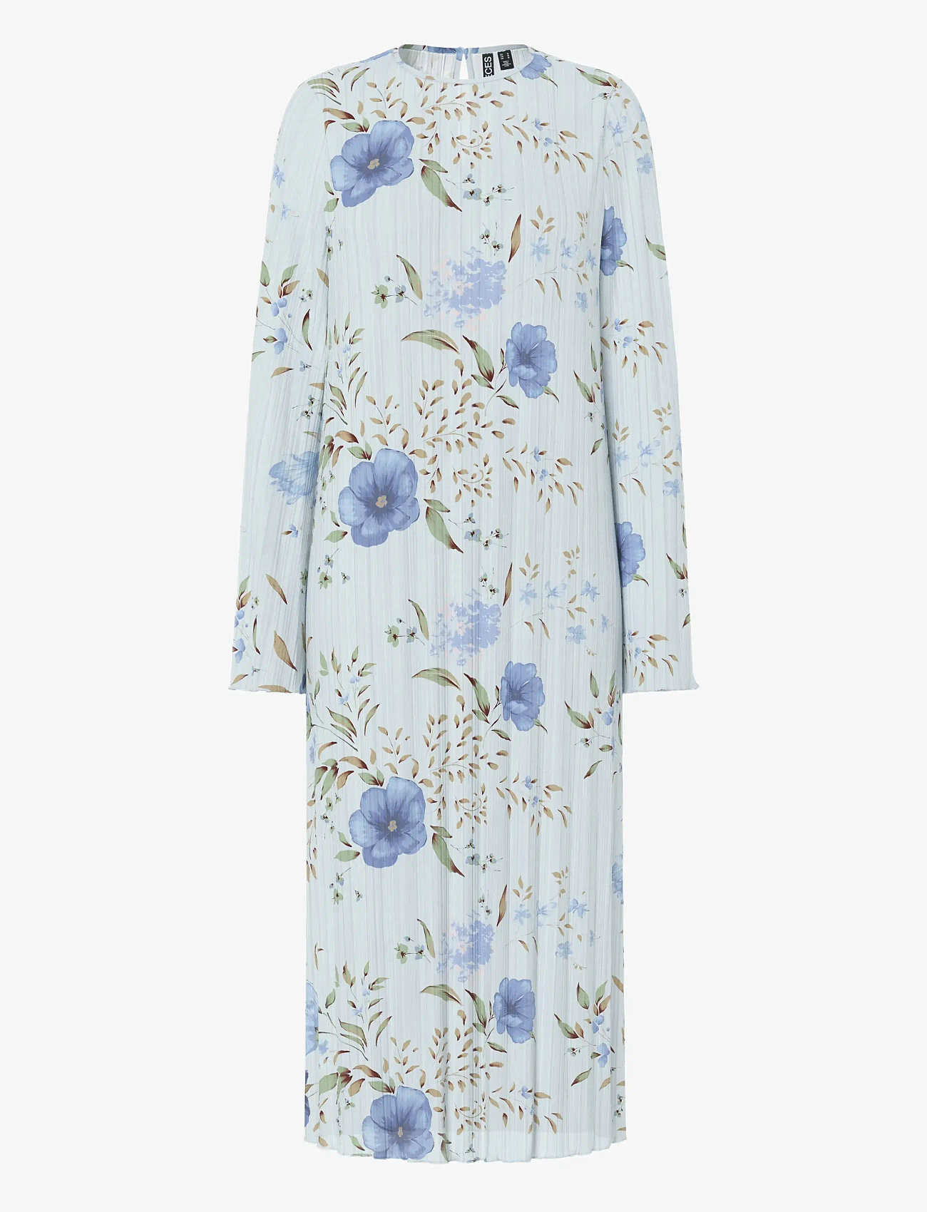 Pieces - PCAMBER LS MIDI DRESS WVN D2D FSY - sommerkleider - bit of blue - 0
