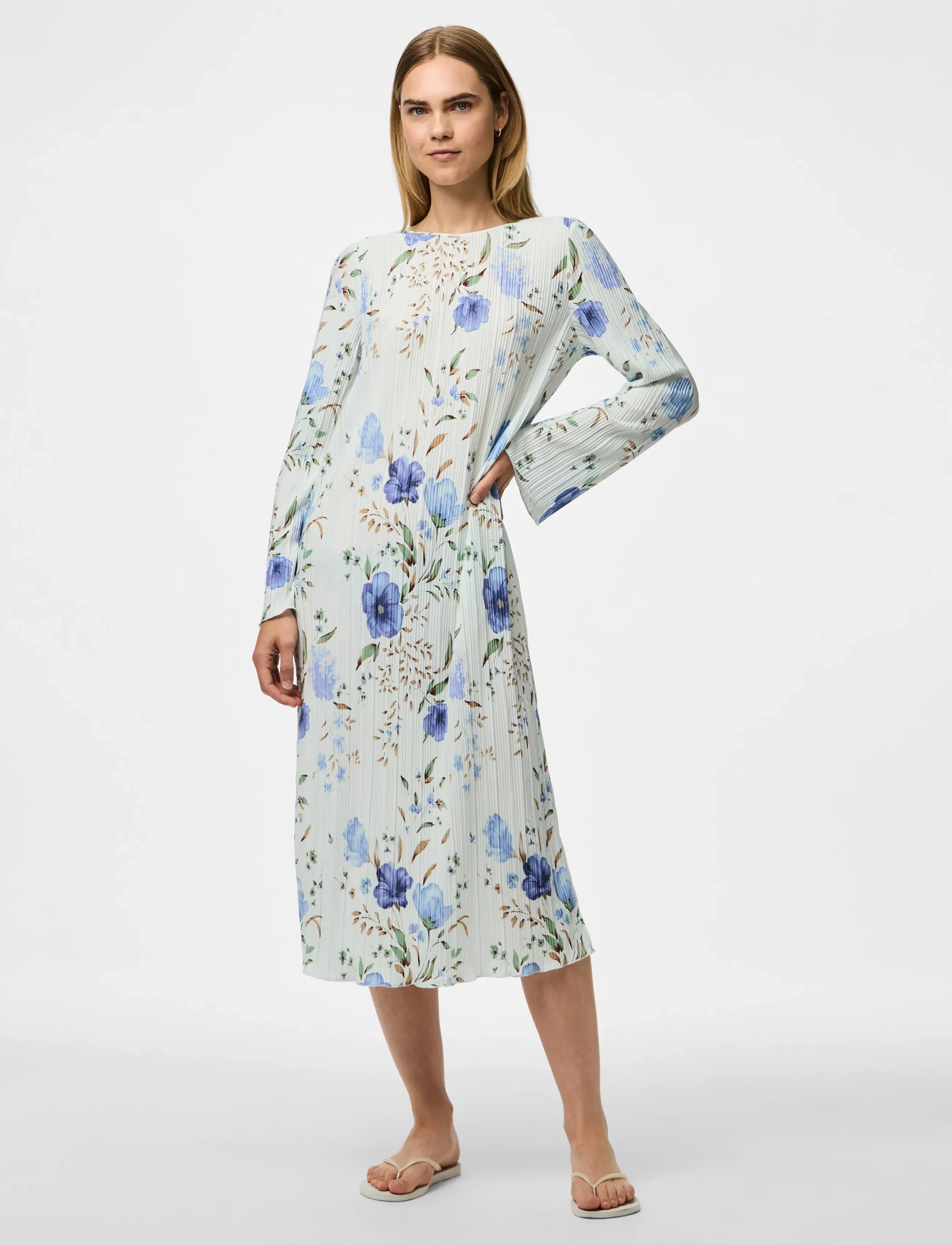 Pieces - PCAMBER LS MIDI DRESS WVN D2D FSY - bit of blue - 4
