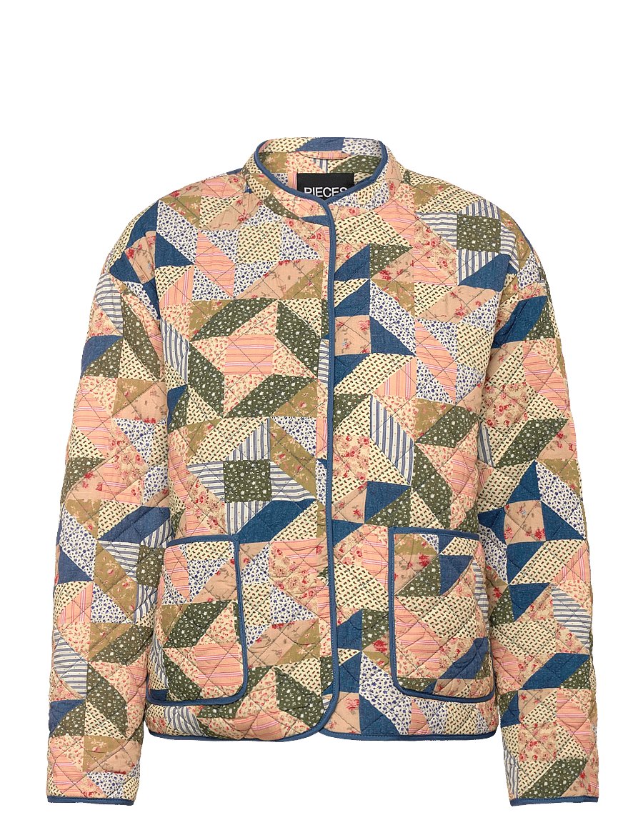 Pieces - PCRIKKE QUILTED JACKET NOOS - frühlingsjacken - birch - 1