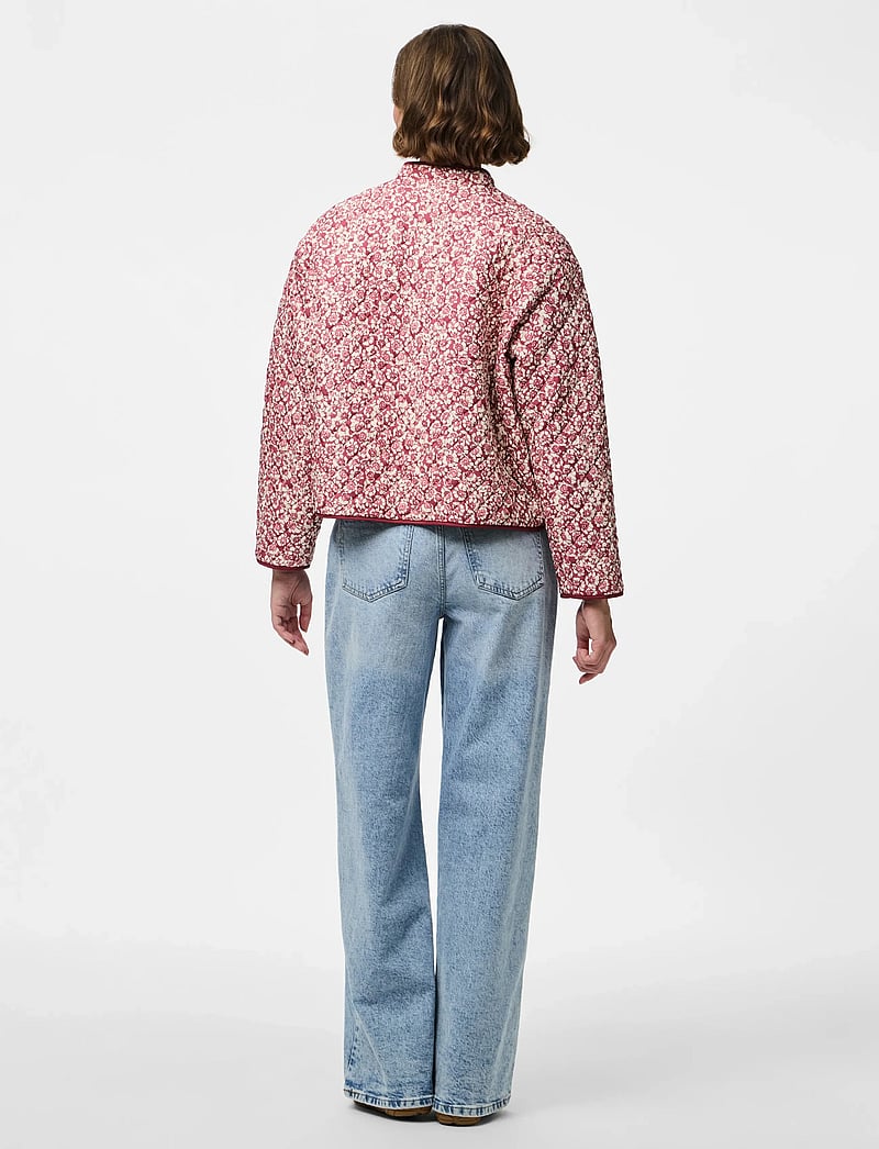 Pieces - PCRIKKE QUILTED JACKET NOOS - frühlingsjacken - slate rose - 3