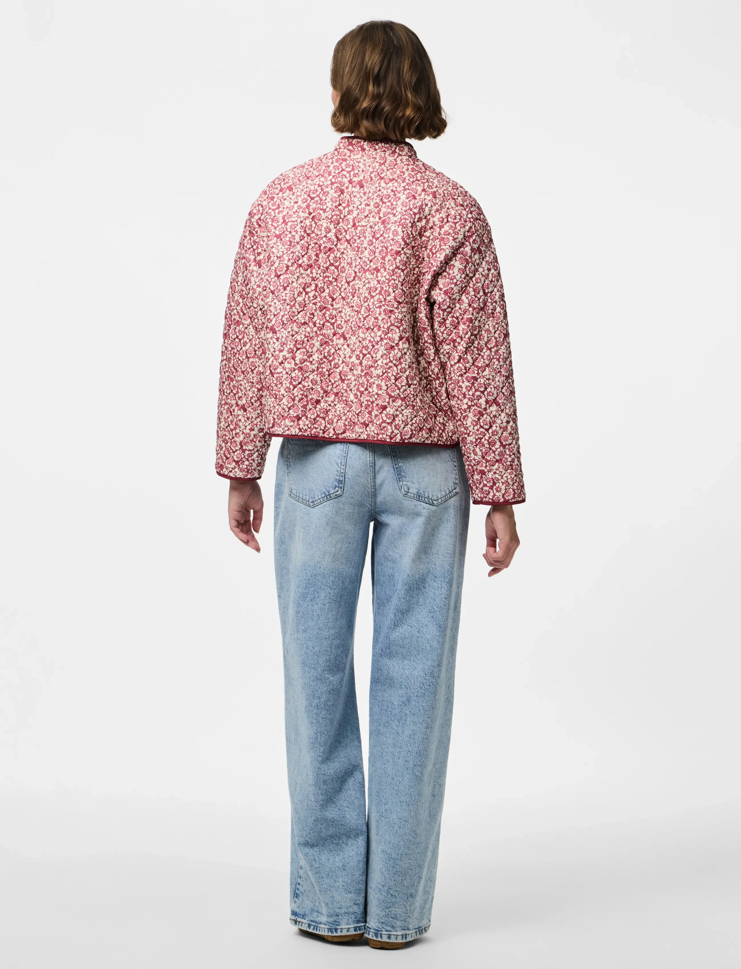 Pieces - PCRIKKE QUILTED JACKET NOOS - frühlingsjacken - slate rose - 3