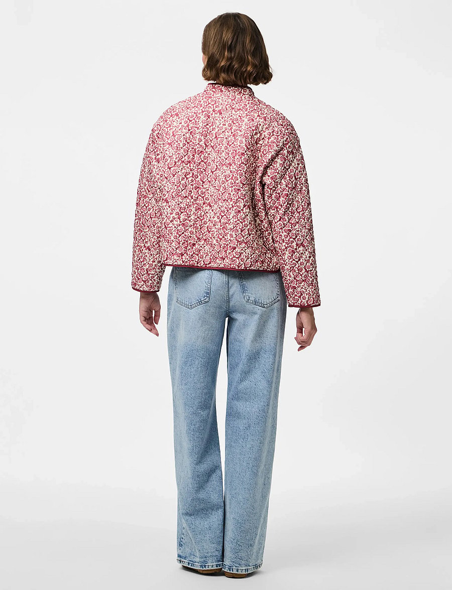 Pieces - PCRIKKE QUILTED JACKET NOOS - frühlingsjacken - slate rose - 3