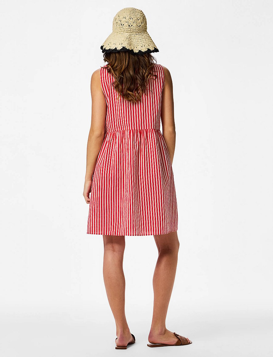 Pieces - PCJOLLY SL TIE SHORT DRESS WVN NOOS BC - kurze kleider - adrenaline rush - 3