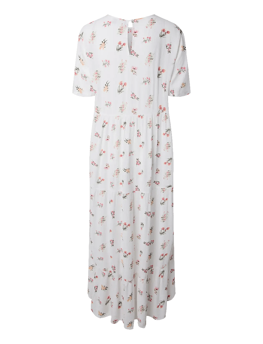 Pieces - PCEVIE SS ANKLE DRESS WVN NOOS BC - sommerkleider - bright white - 2