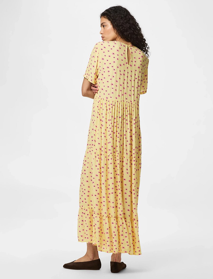 Pieces - PCEVIE SS ANKLE DRESS WVN NOOS BC - sommerkleider - french vanilla - 3