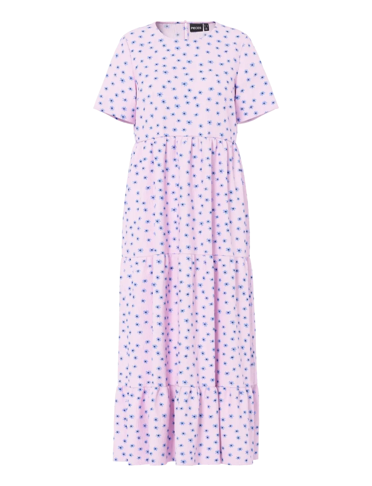 Pieces PCEVIE SS ANKLE DRESS WVN NOOS BC - Summer Dresses - ROSEATE SPOONBILL / pink/rose