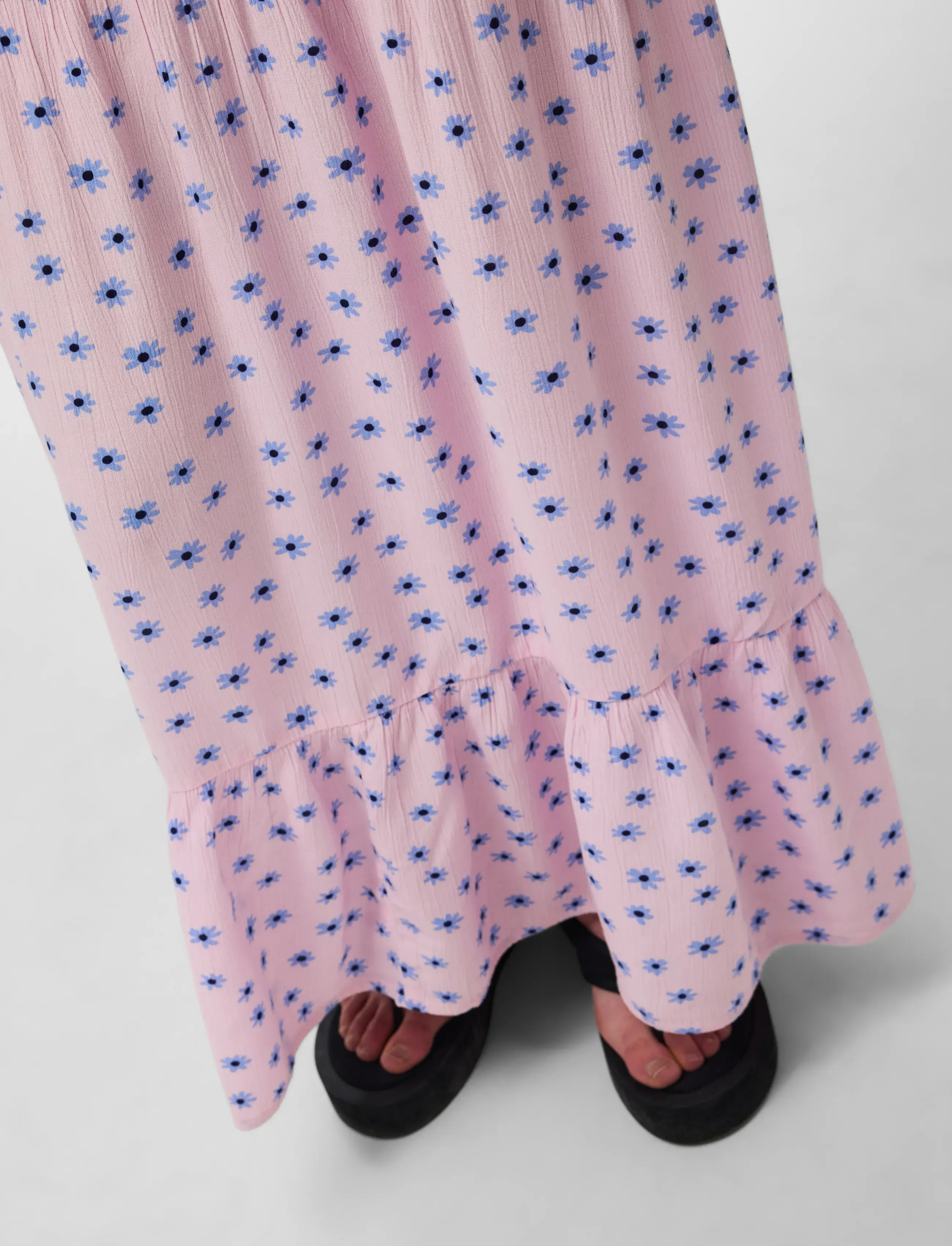 PIECES Pcevie Ss Ankle Dress Wvn Noos Bc maxiklänningar dam – bild 5