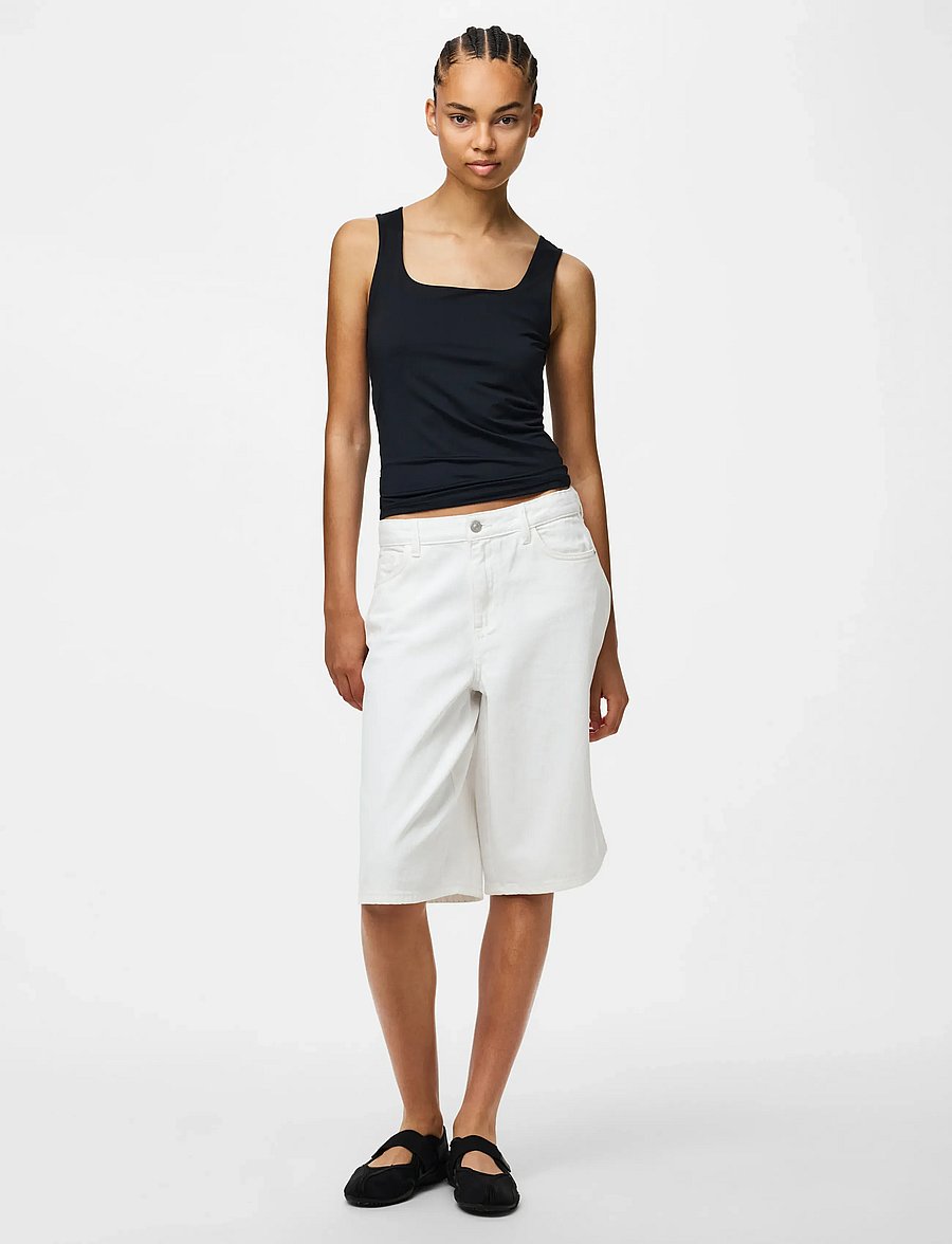 Pieces - PCLULA SL REVERSIBLE TANKTOP JRS NOOS - Ärmellose tops - black - 4