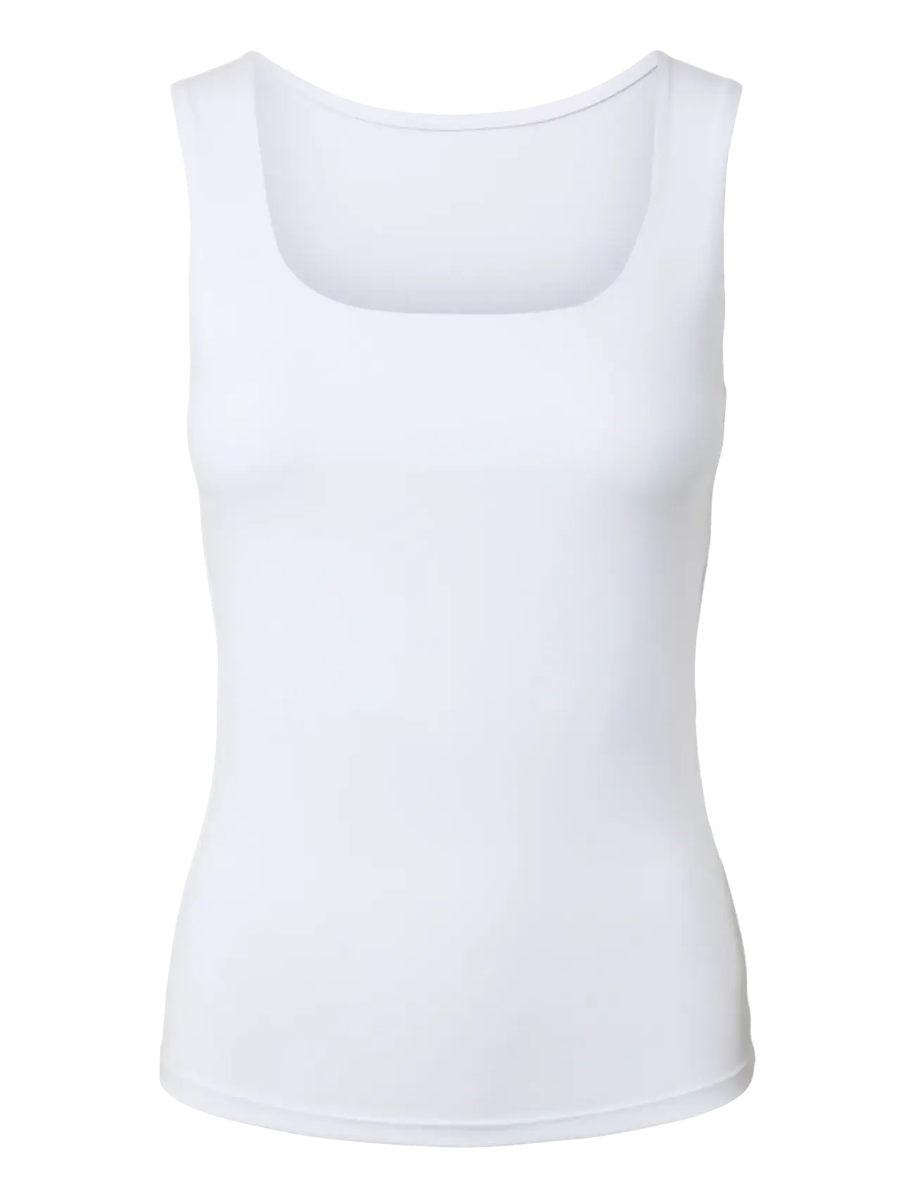 Pieces PCLULA SL REVERSIBLE TANKTOP JRS NOOS - Tøj - BRIGHT WHITE / white