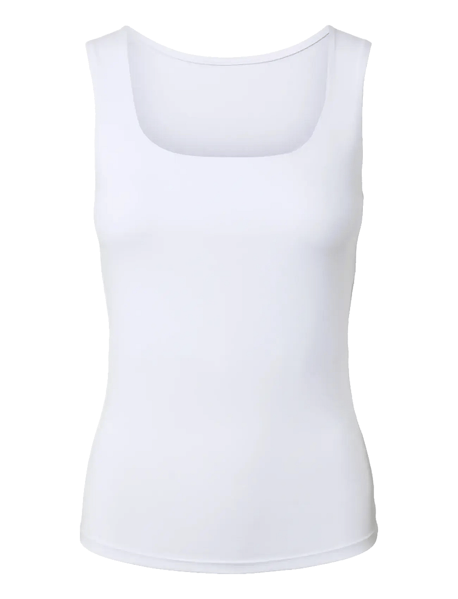 Pieces - PCLULA SL REVERSIBLE TANKTOP JRS NOOS - Ärmellose tops - bright white - 0