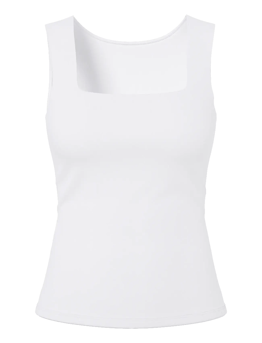 Pieces - PCLULA SL REVERSIBLE TANKTOP JRS NOOS - Ärmellose tops - bright white - 0