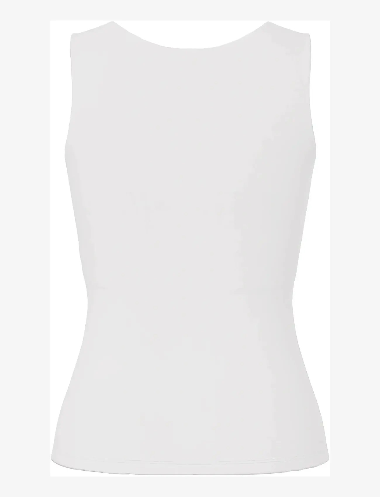 Pieces - PCLULA SL REVERSIBLE TANKTOP JRS NOOS - topid ja varrukateta alussärgid - bright white - 1