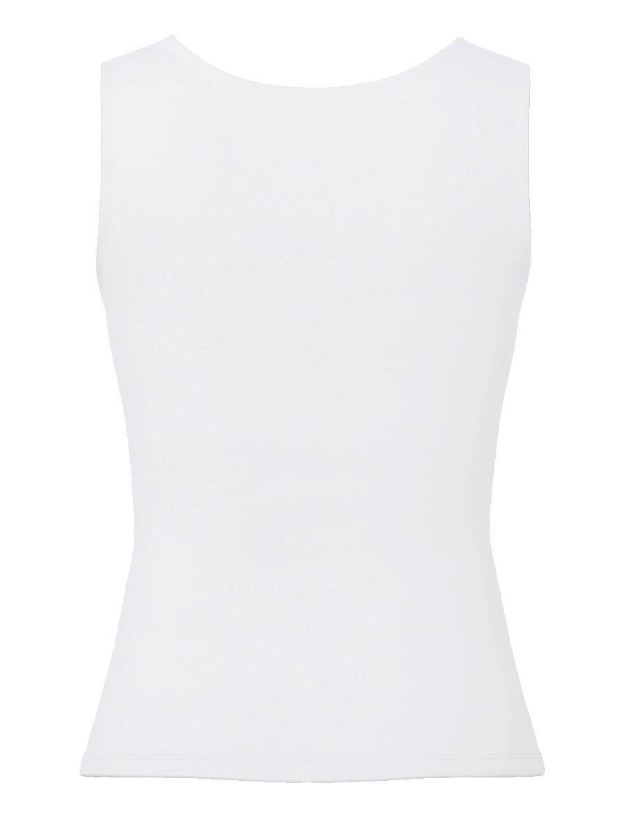 Pieces - PCLULA SL REVERSIBLE TANKTOP JRS NOOS - Ärmellose tops - bright white - 1