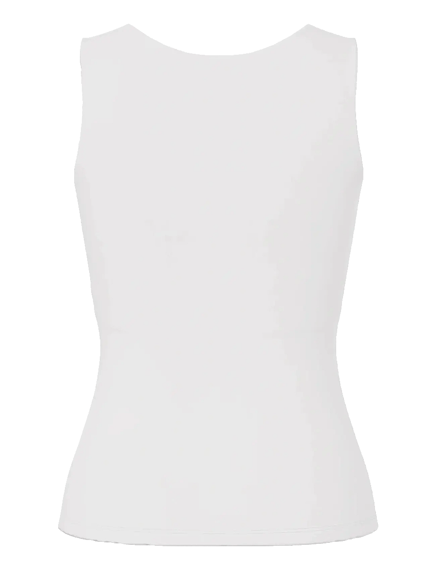 Pieces - PCLULA SL REVERSIBLE TANKTOP JRS NOOS - Ärmellose tops - bright white - 1