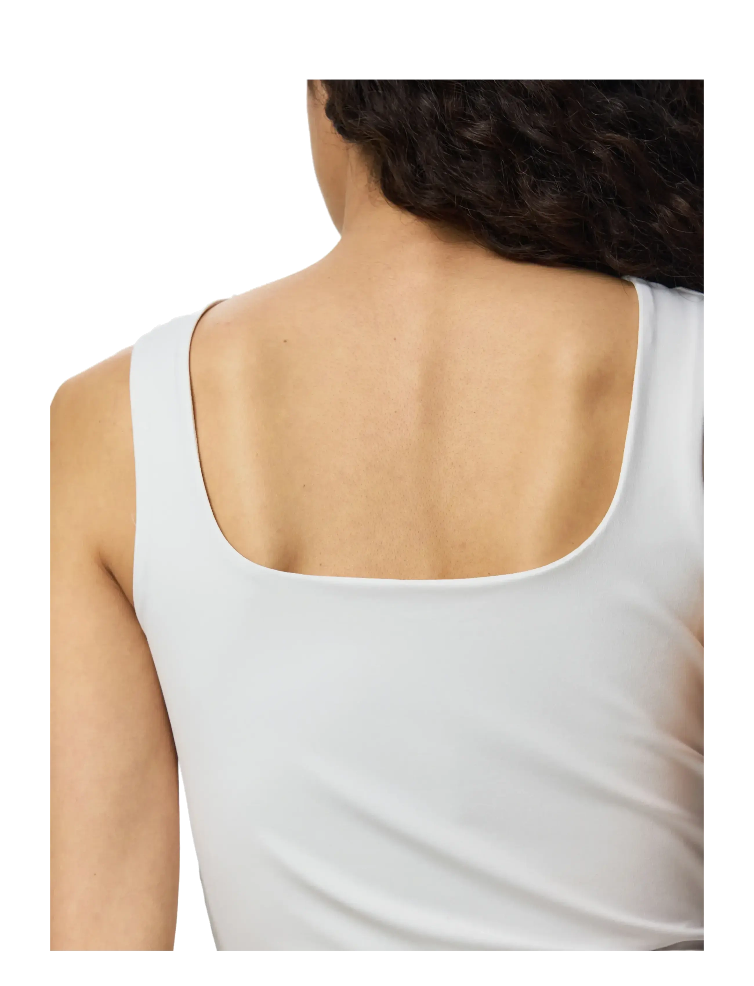 Pieces - PCLULA SL REVERSIBLE TANKTOP JRS NOOS - Ärmellose tops - bright white - 2