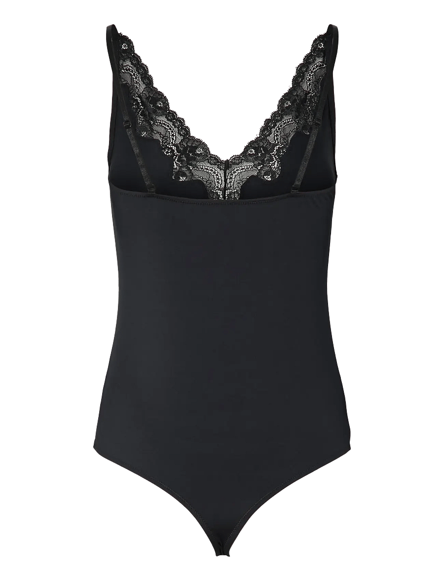 Pieces - PCLILI SL LACE BODYSTOCKING NOOS - besondere anlässe - black - 2