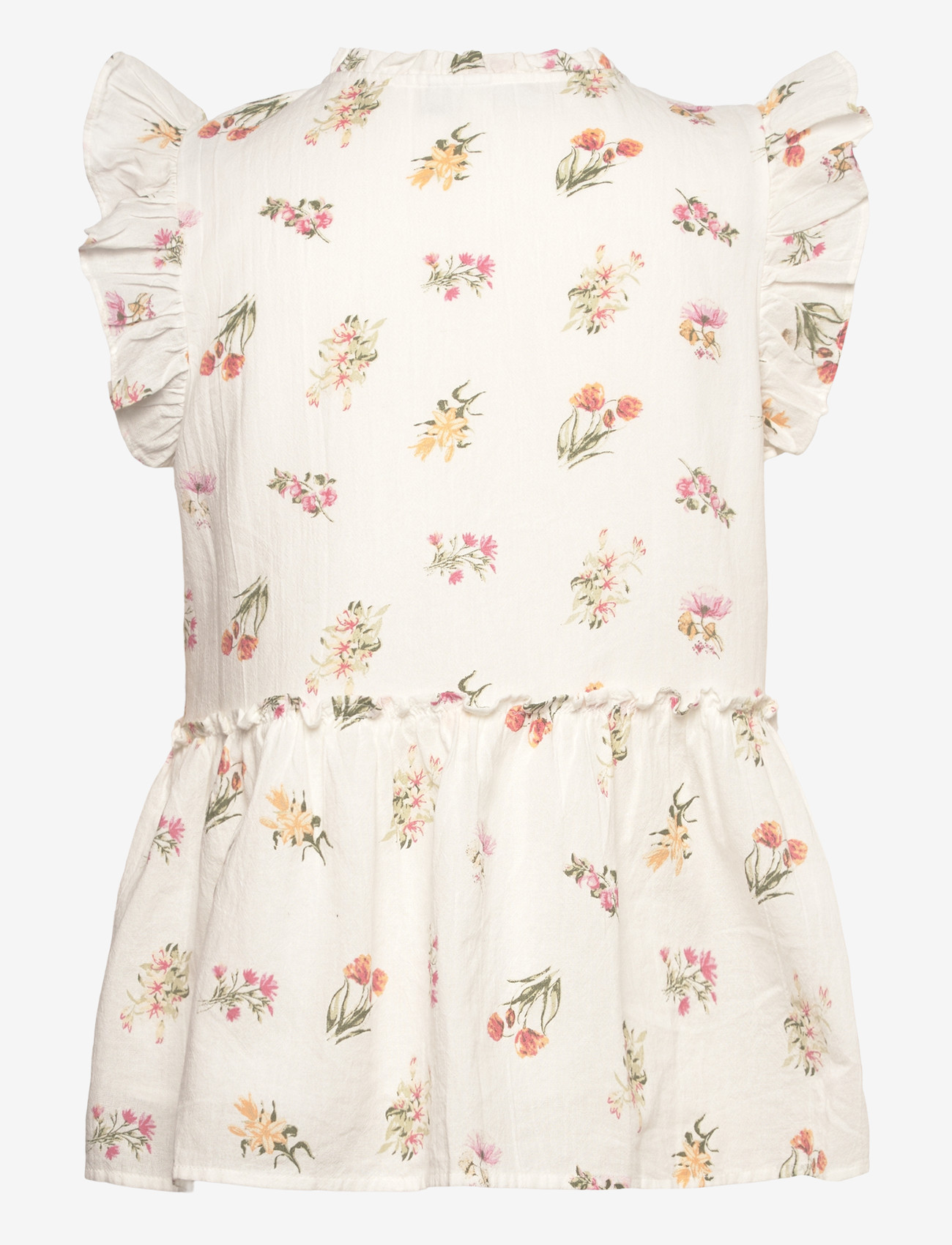 Pieces - PCEMMA SL TOP WVN NOOS BC - kortærmede bluser - bright white - 1