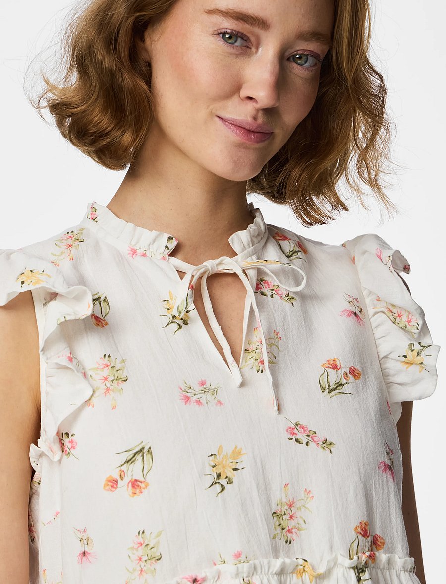 Pieces - PCEMMA SL TOP WVN NOOS BC - kortärmade blusar - bright white - 5
