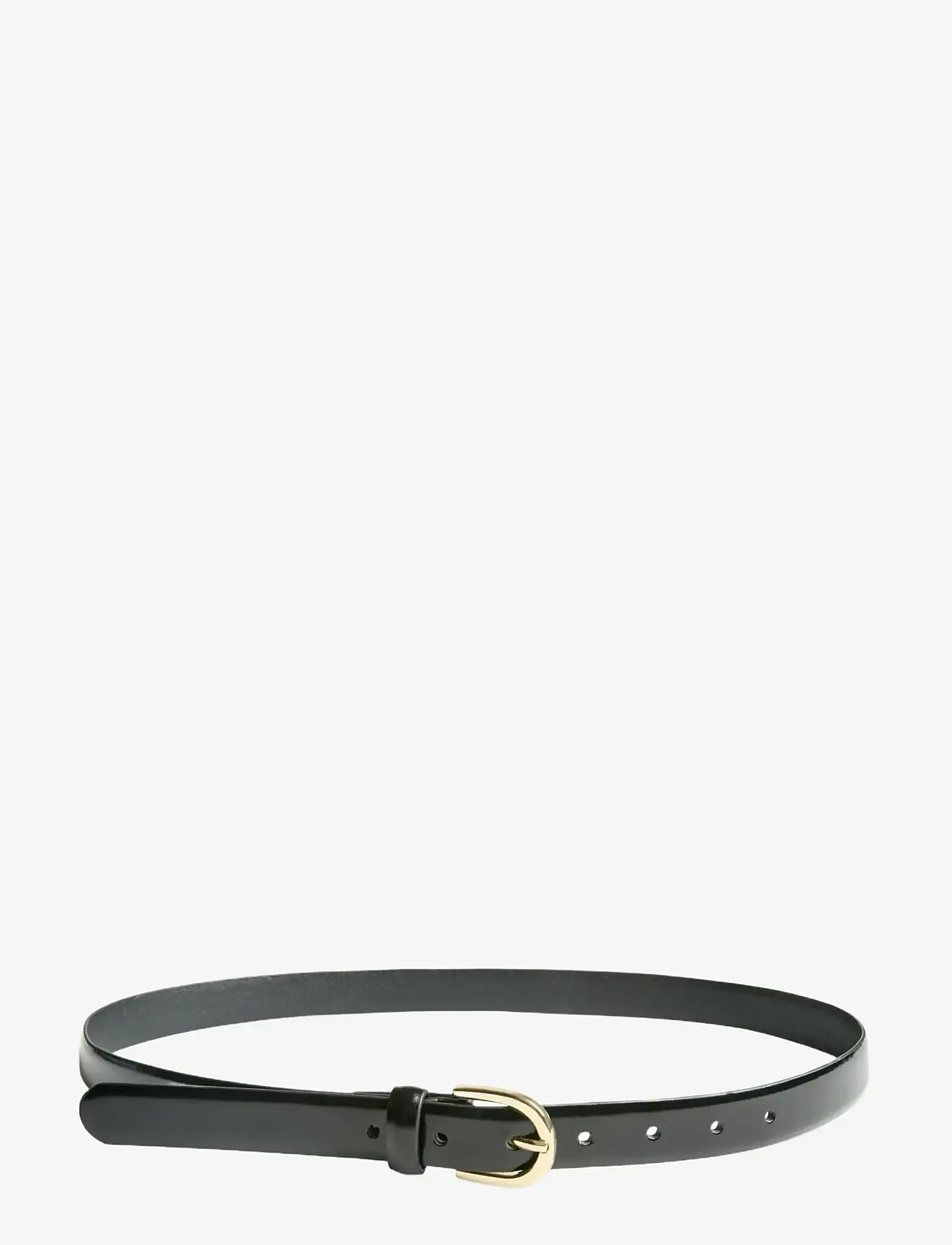 Pieces - PCESTINA LEATHER JEANS BELT NOOS - leðurbelti - black - 1