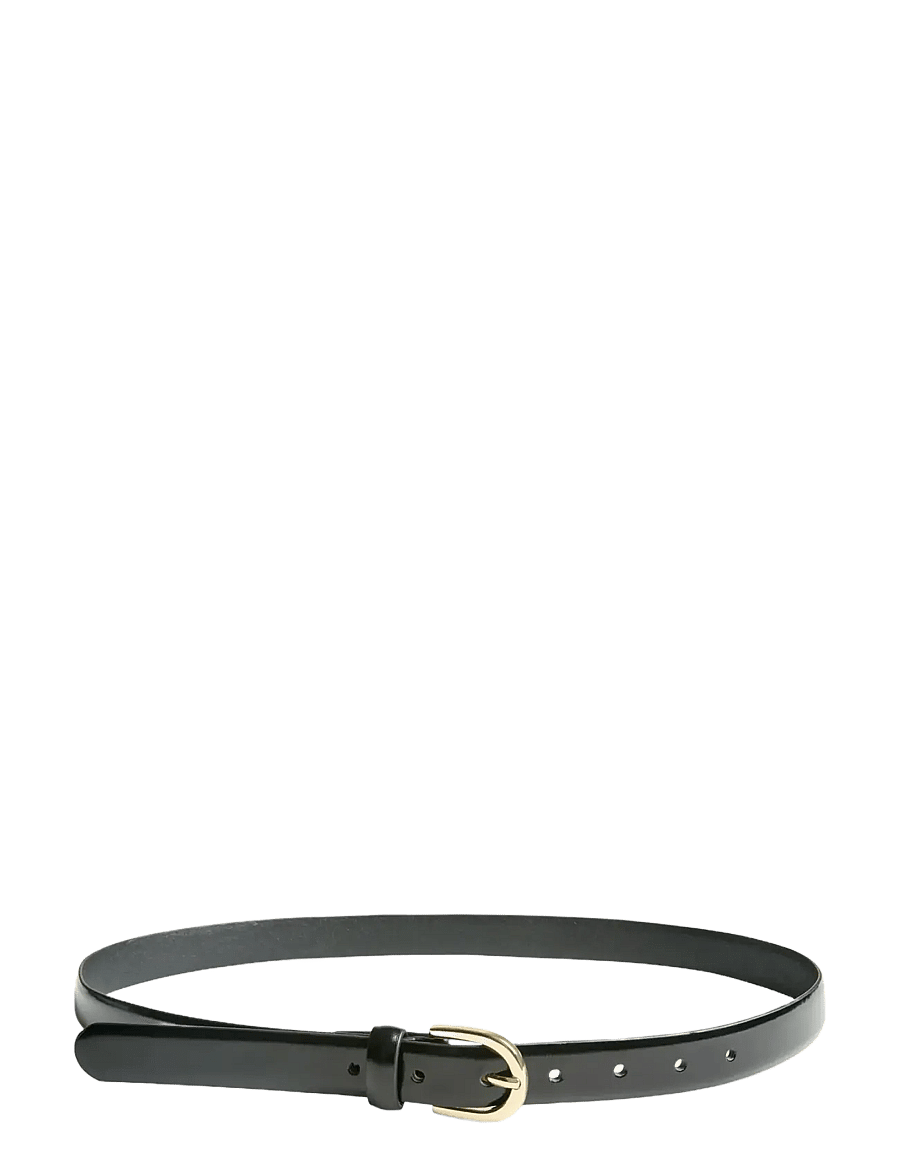 Pieces - PCESTINA LEATHER JEANS BELT NOOS - ledergürtel - black - 1