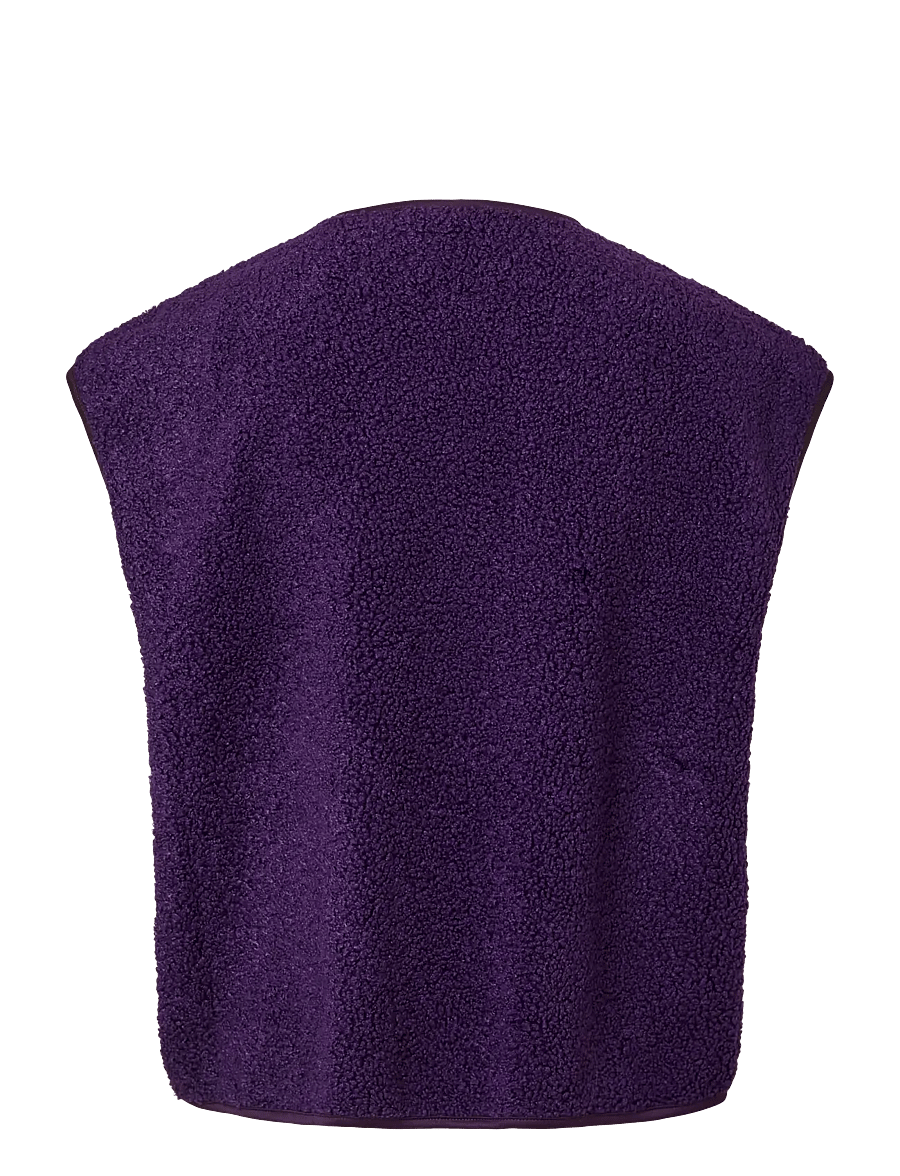 Pieces - PCKATTY TEDDY VEST NOOS BC - Šiltos liemenės - acai - 2