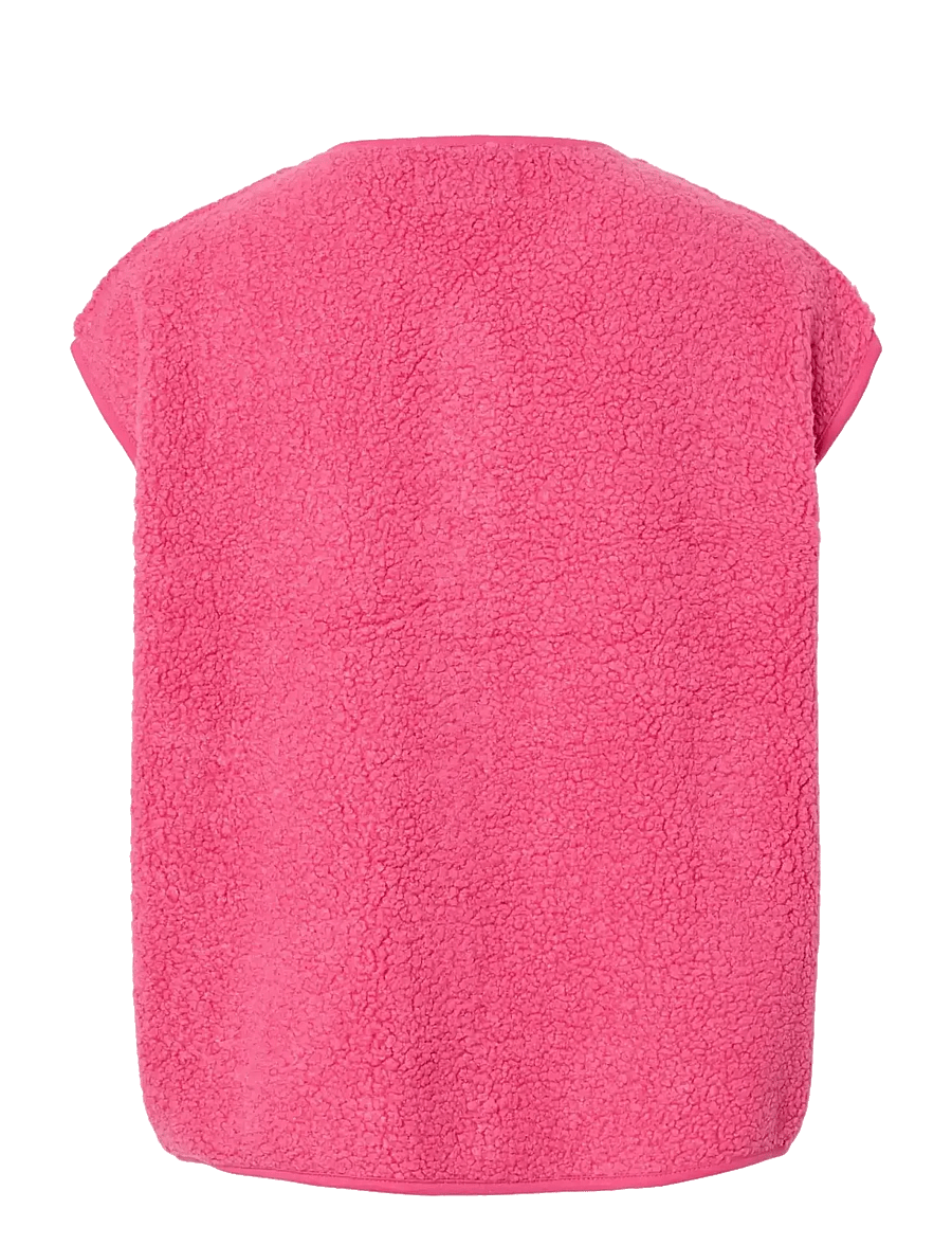 Pieces - PCKATTY TEDDY VEST NOOS BC - fleece- og teddyveste - shocking pink - 2