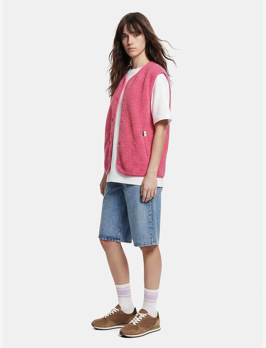 Pieces - PCKATTY TEDDY VEST NOOS BC - fleece- og teddyveste - shocking pink - 4