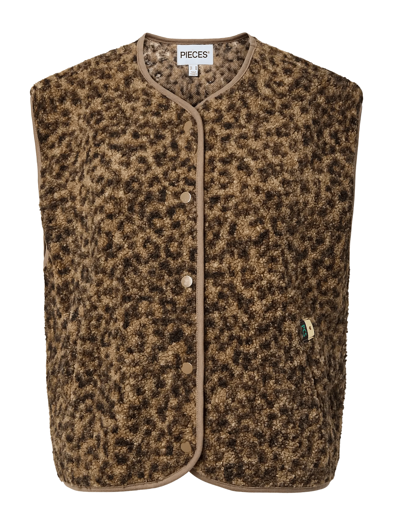 Pieces - Pckatty Teddy Vest Noos