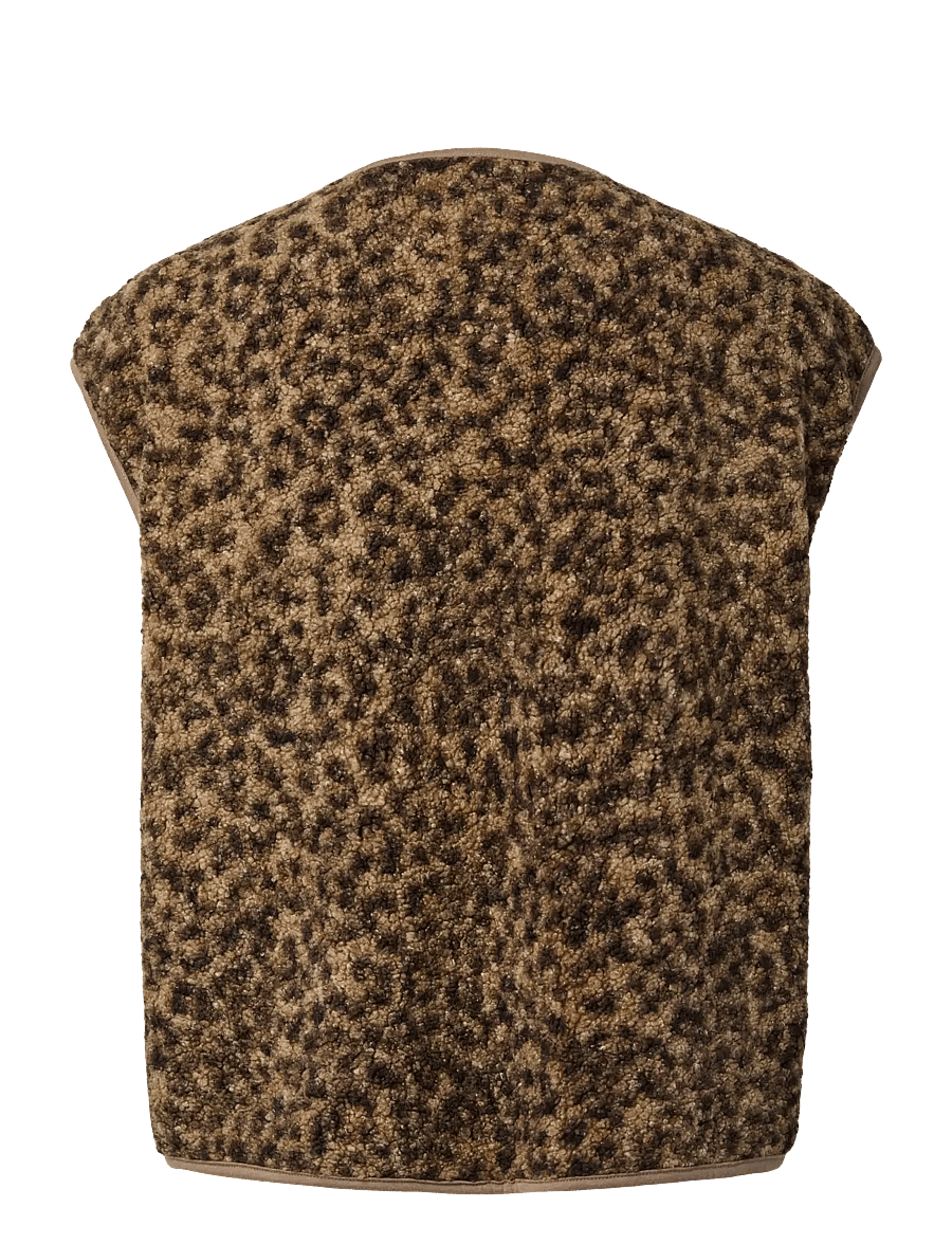 Pieces - PCKATTY TEDDY VEST NOOS BC - fliis- ja teddy-vestid - tannin - 2