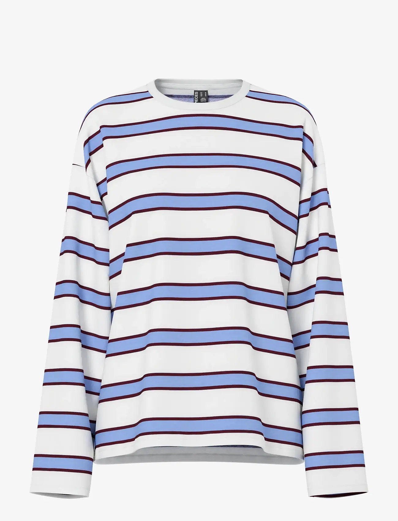 Pieces - PCMILA LS LOOSE TEE JRS NOOS BC - hydrangea - 1