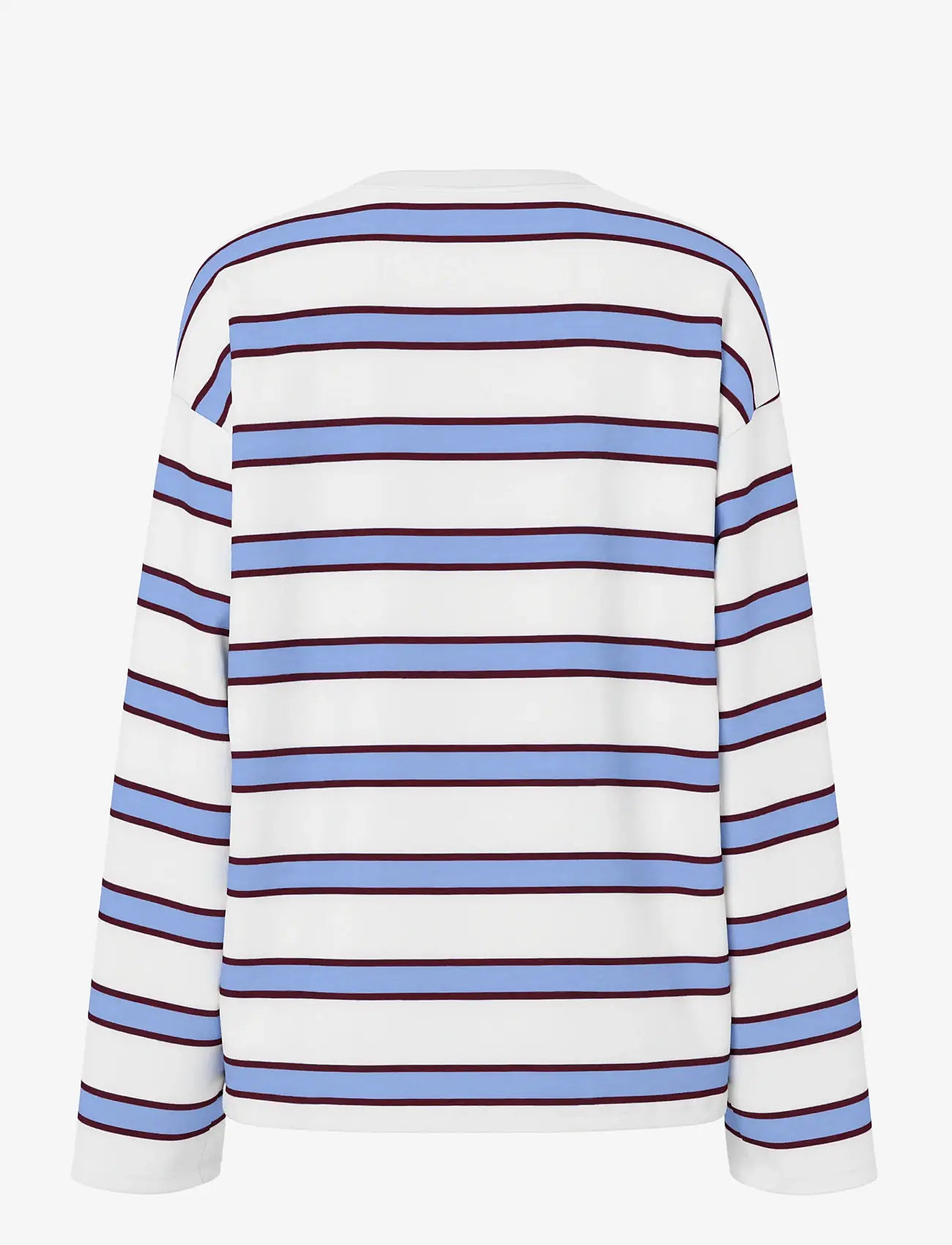 Pieces - PCMILA LS LOOSE TEE JRS NOOS BC - hydrangea - 2
