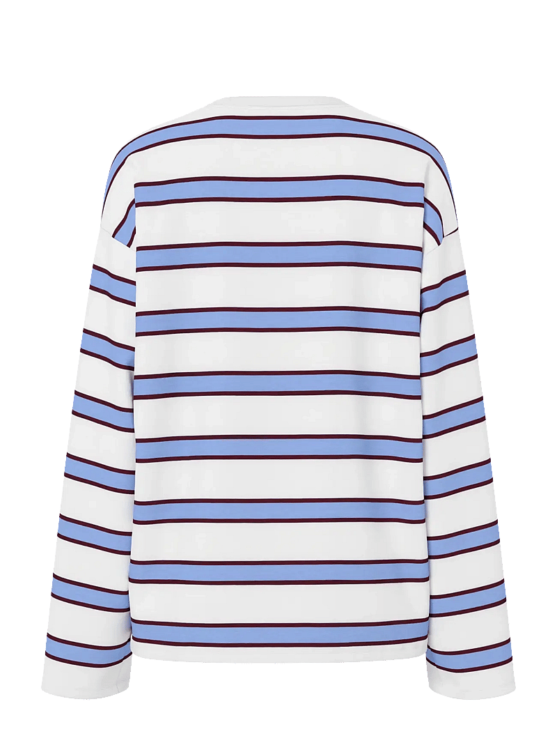Pieces - PCMILA LS LOOSE TEE JRS NOOS BC - hydrangea - 2