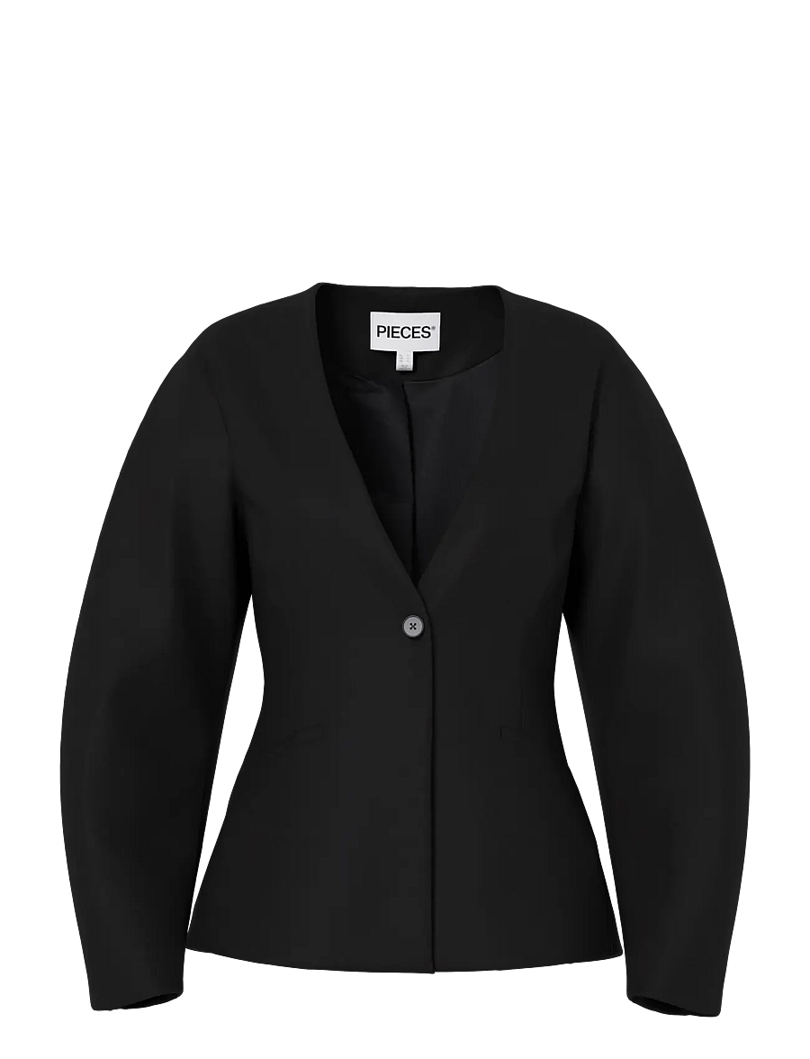 Pieces - PCKAMIL LS FITTED BLAZER NOOS BC - Üherealised pintsakud - black - 1