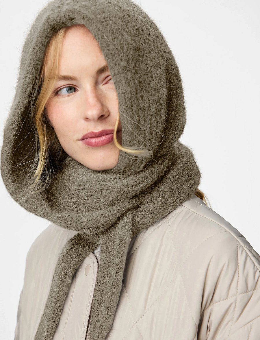 Pieces - PCREBEKKA BONNET NOOS BC - balaclava - greige - 2