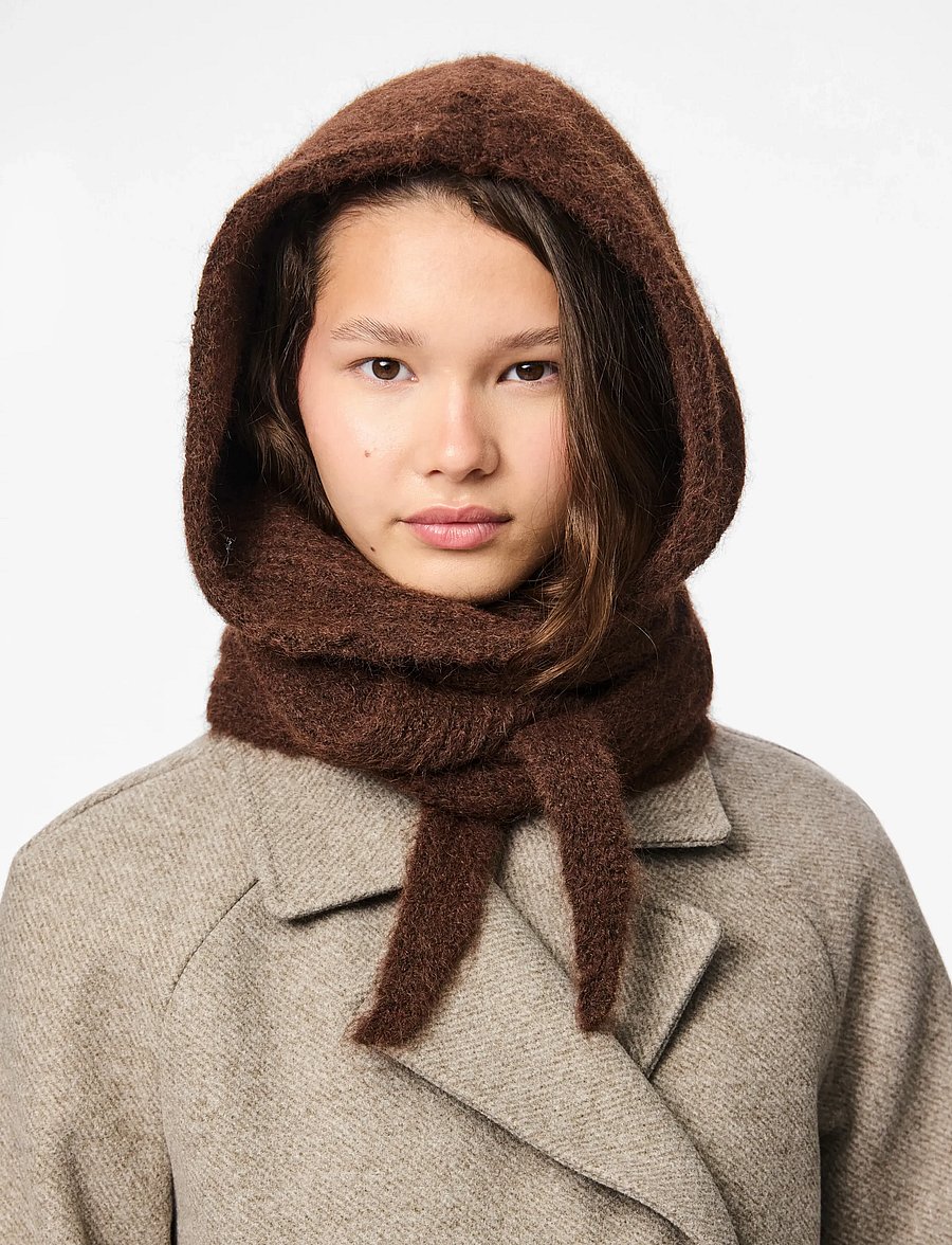 Pieces - PCREBEKKA BONNET NOOS BC - balaclava - hot fudge - 0