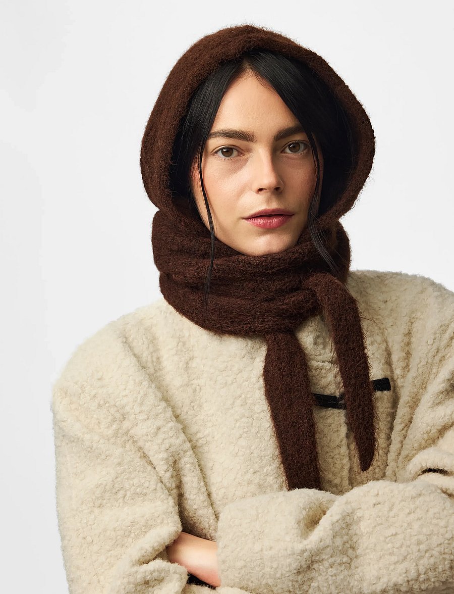 Pieces - PCREBEKKA BONNET NOOS BC - balaclava - hot fudge - 2