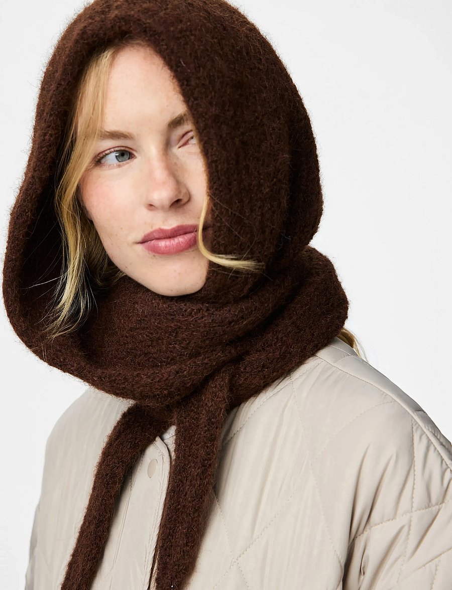 Pieces - PCREBEKKA BONNET NOOS BC - balaclava - hot fudge - 3