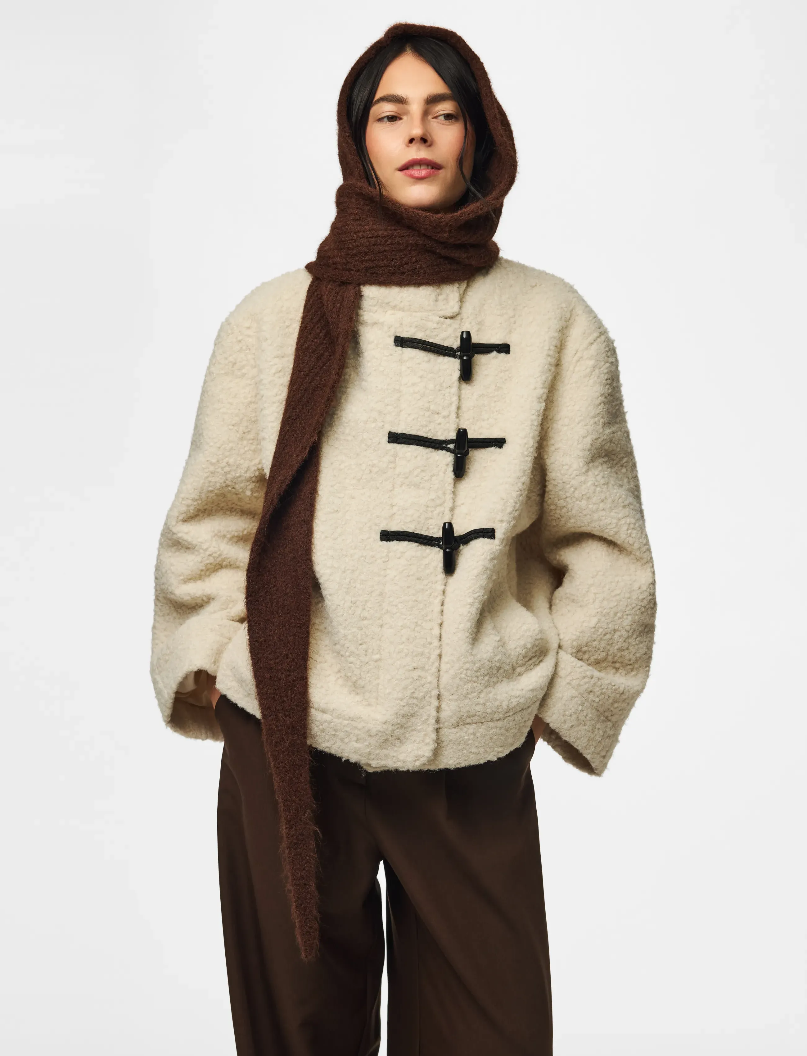 Pieces - PCREBEKKA BONNET NOOS BC - madalaimad hinnad - hot fudge - 3