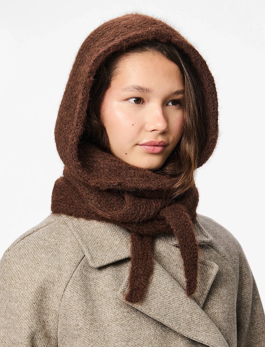 Pieces - PCREBEKKA BONNET NOOS BC - balaclava - hot fudge - 4