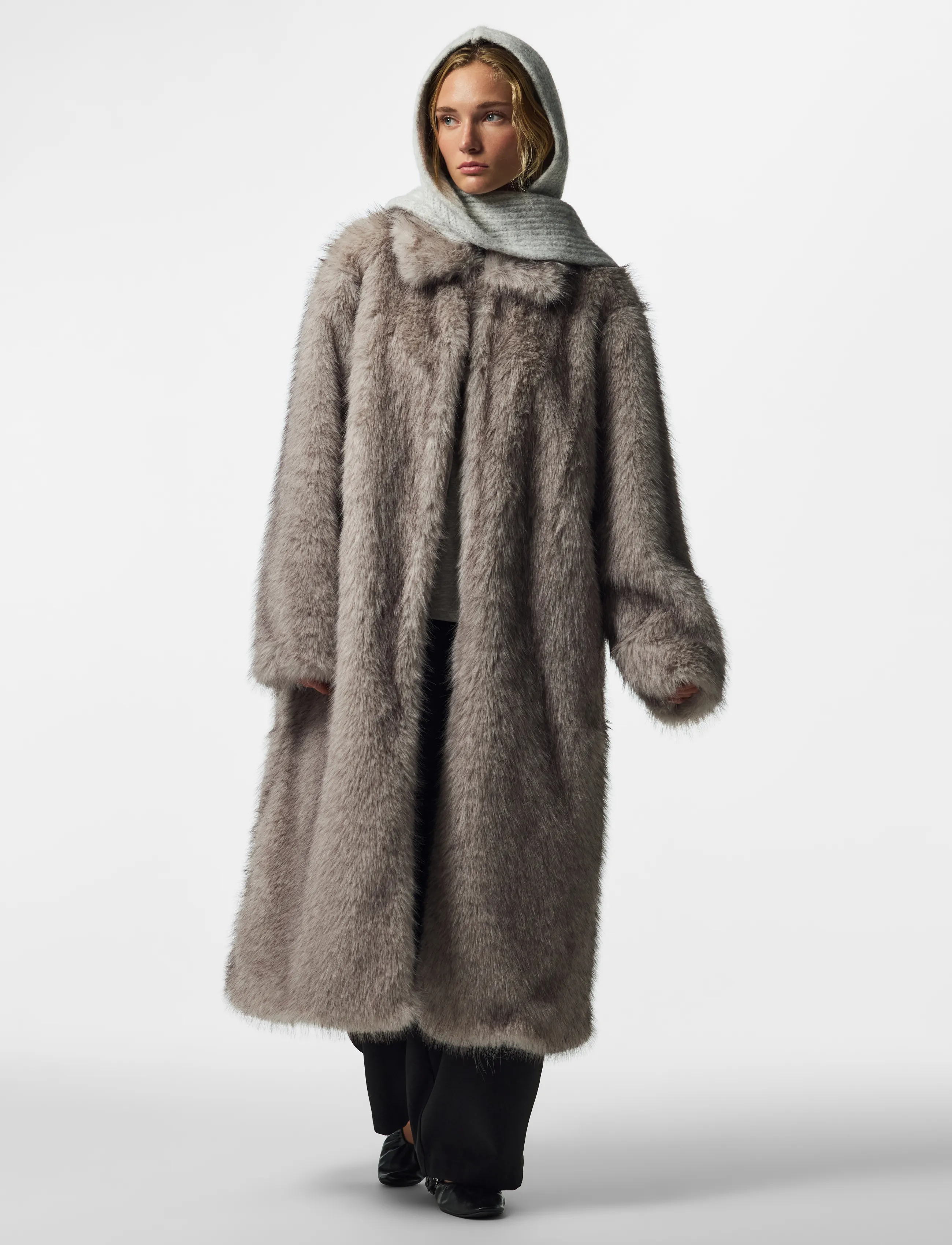 Pieces - PCREBEKKA BONNET NOOS BC - balaclava - light grey melange - 3