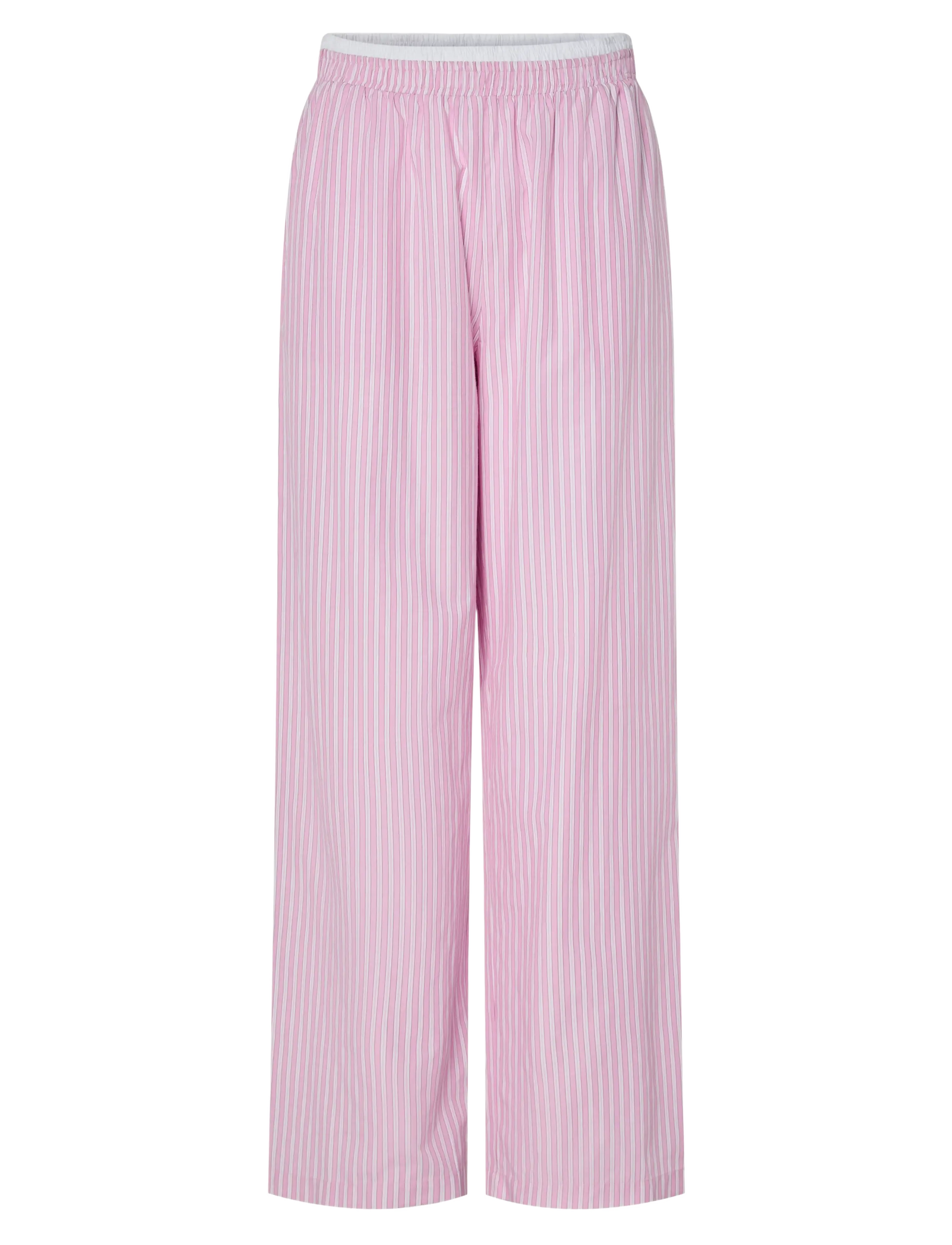PIECES Pcfamma Hw Straight Hose D2D Wvn Fsy Pink - S - Damen