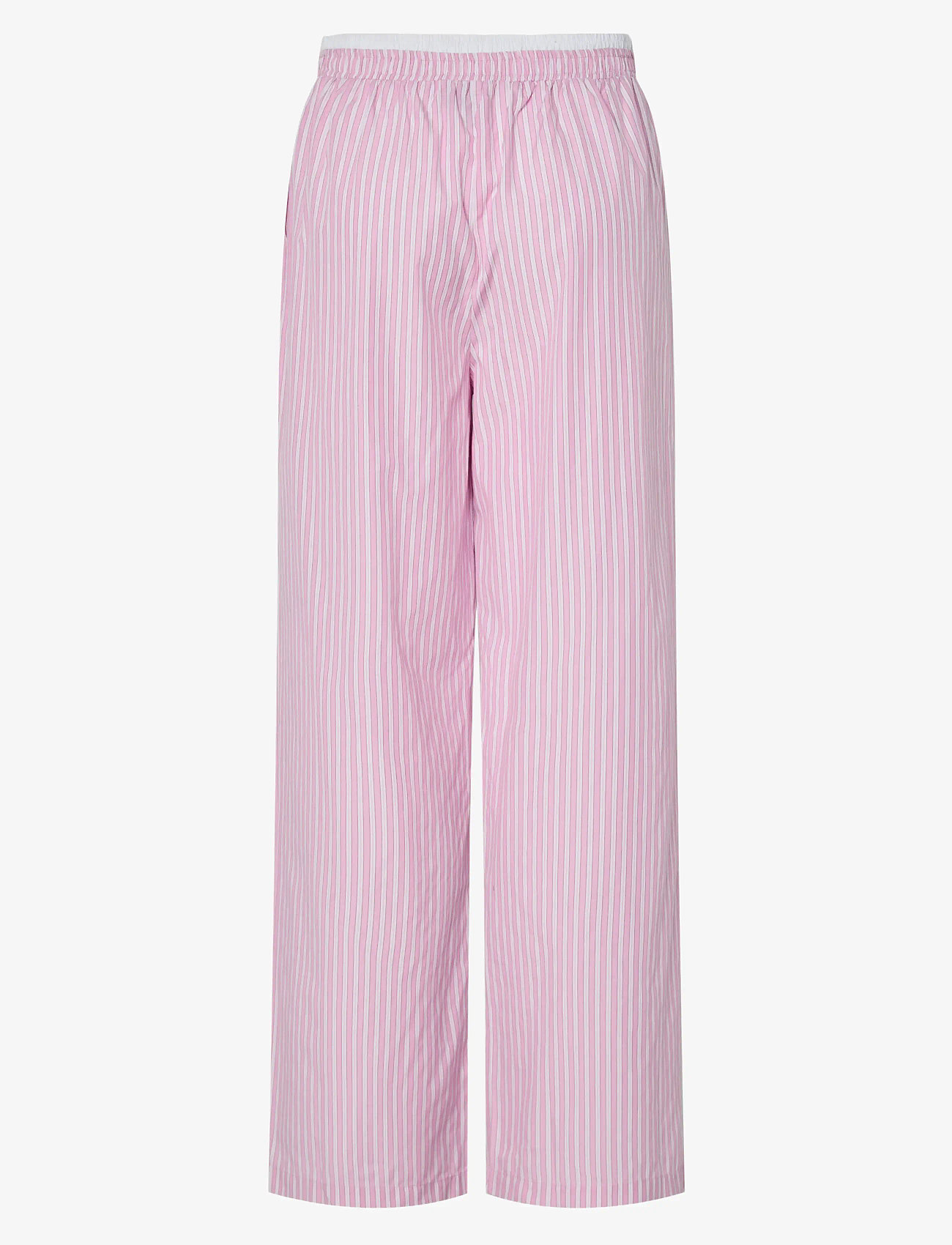 Pieces - PCFAMMA HW STRAIGHT PANT D2D WVN FSY - sirge säärega püksid - pink tulle - 2